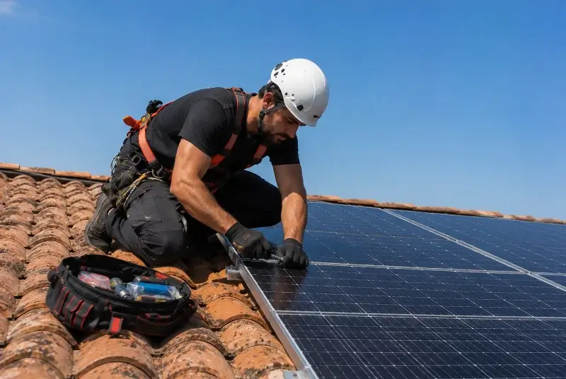 Maintenance et monitoring de panneaux solaires au Mazeau